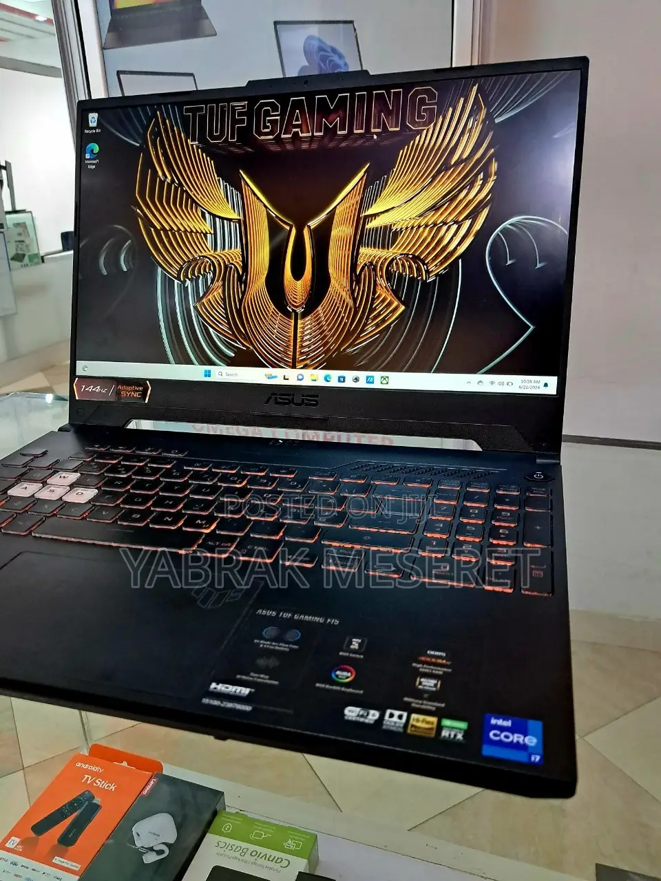 New Laptop Asus TUF Gaming A15 32GB Intel Core I7 SSD 512GB