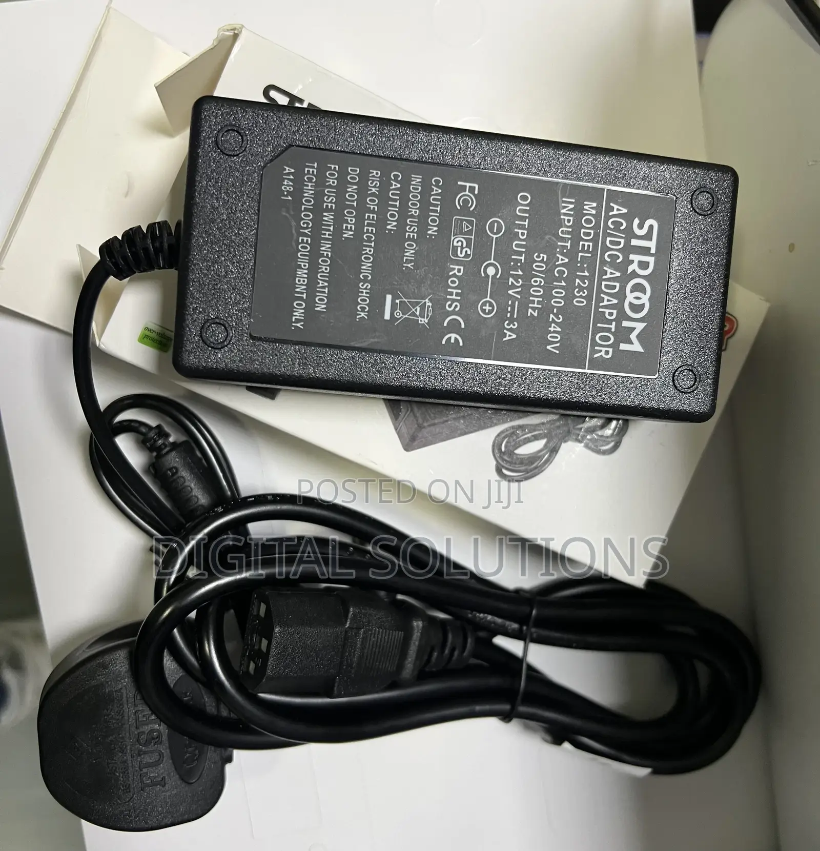 Power Adapter 12v 3amp for Access Control and CCTV Camera