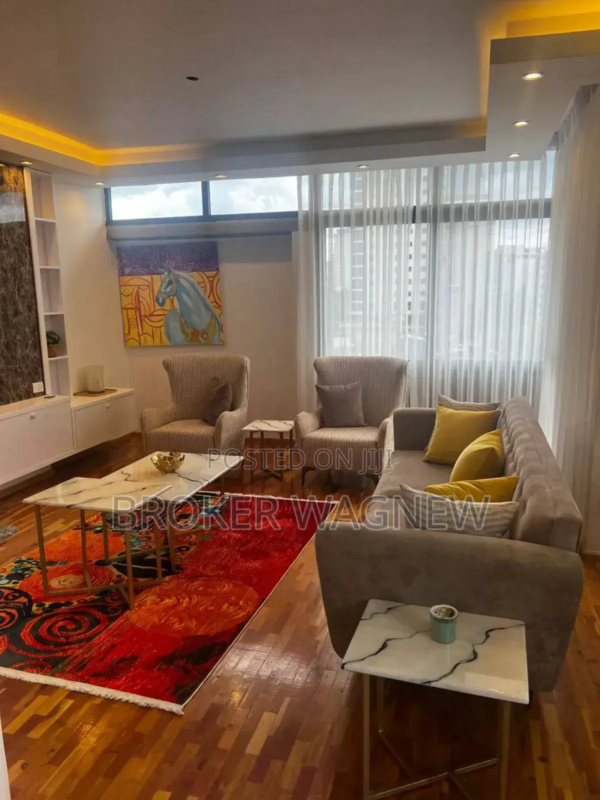 Furnished 3bdrm Apartment in Bole for rent