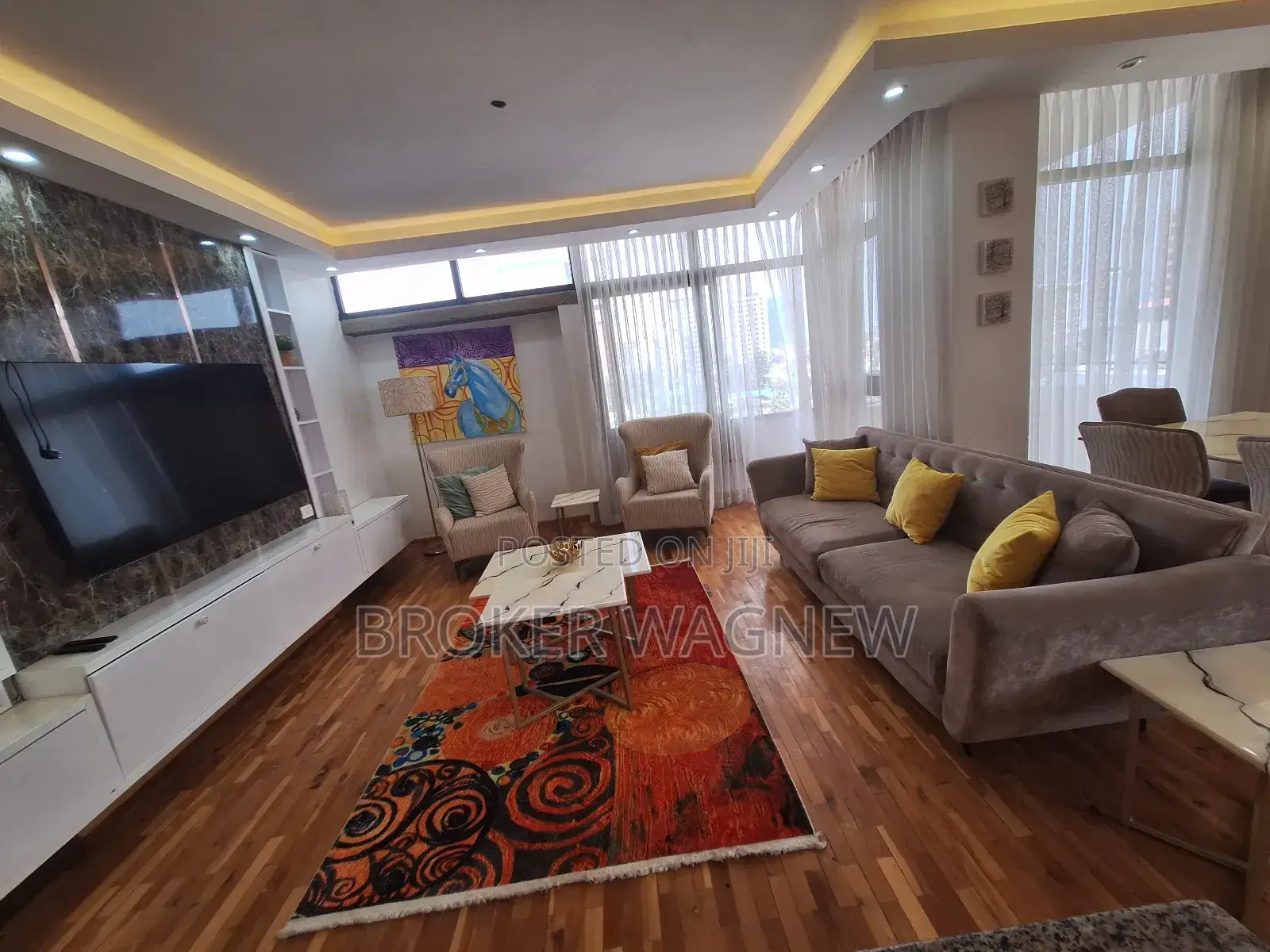 Furnished 3bdrm Apartment in Bole for rent