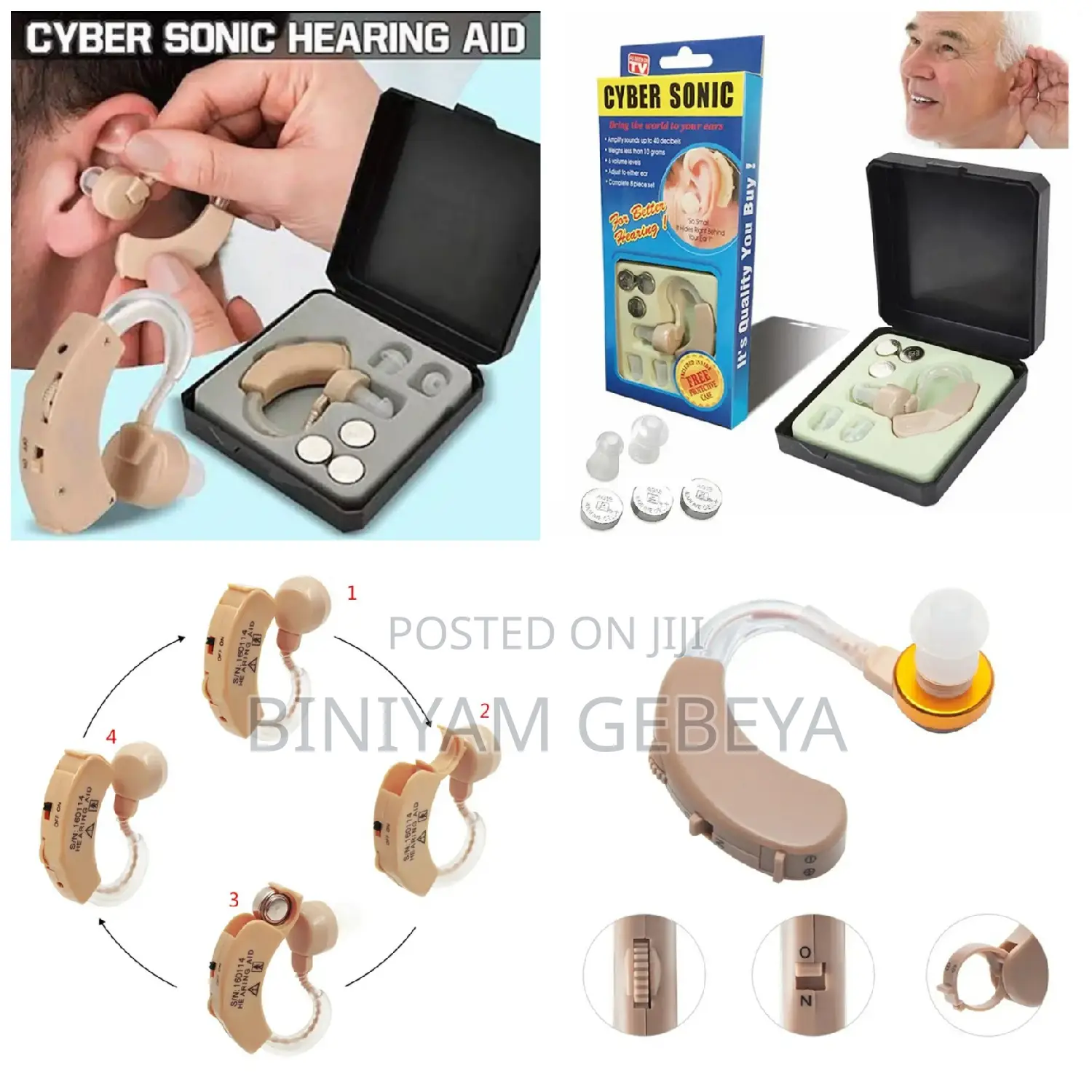 Original የመስማት አቅምን በከፍትኛ ደረጃ የሚጨምር Cyber Sonic Hearing Aid