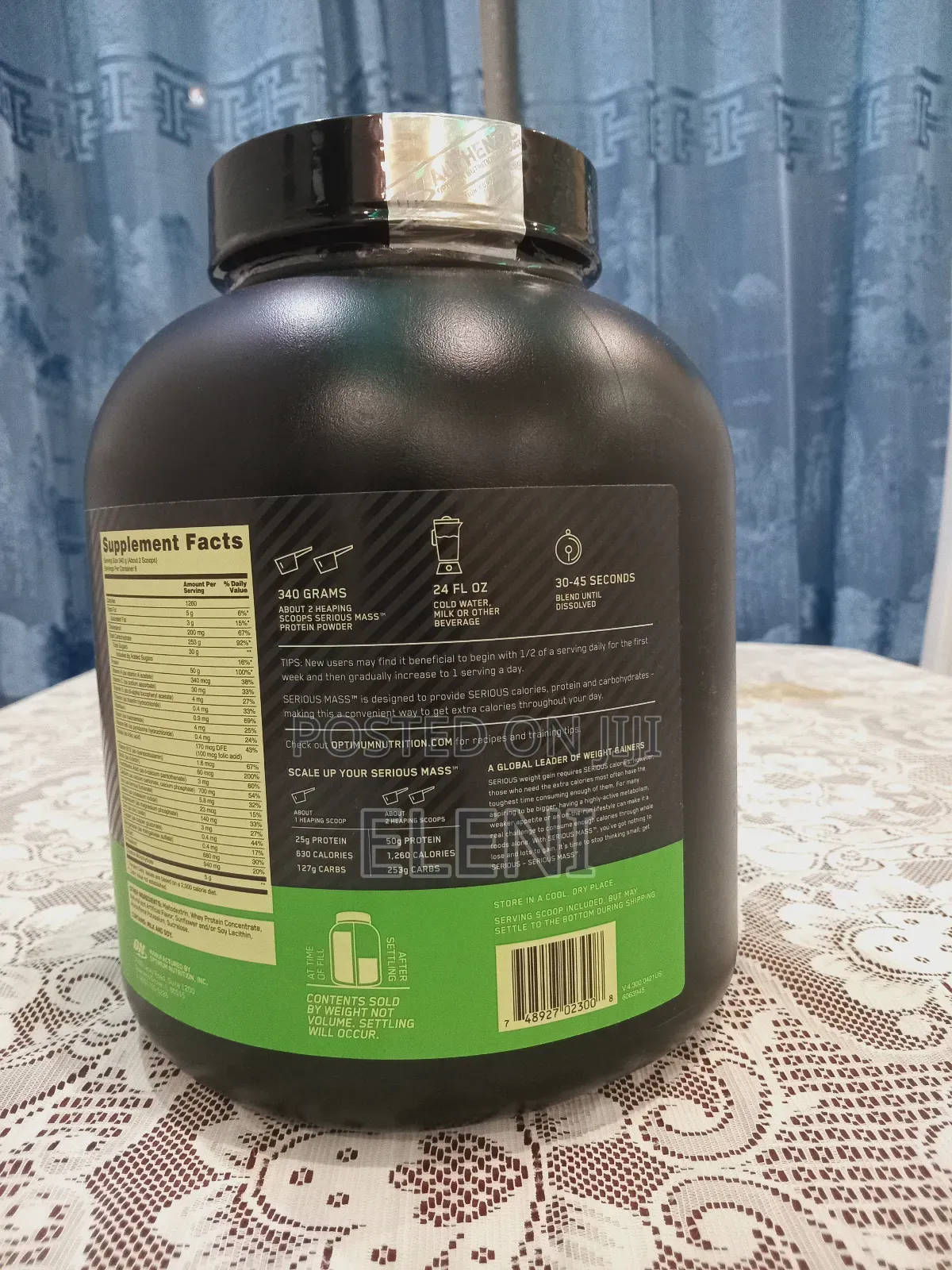 Optimum Nutrition Serious Mass 2.72 Kg