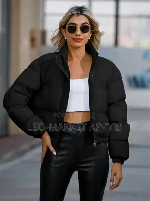 Photo - Stylish Women Crop Loose Warm Jacket