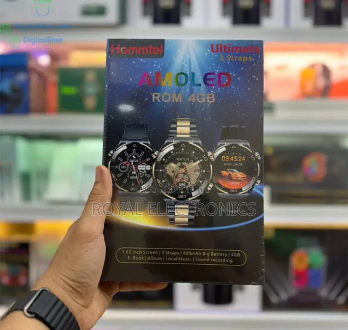 Original Ultimate 4GB Storage Amoled Smart Watch