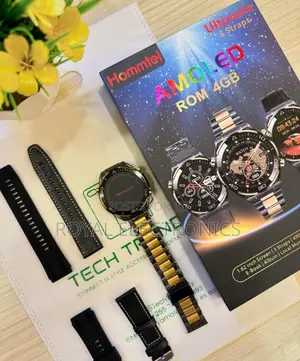 Photo - Original Hommtel 3 Straps Amoled Smart Watch (4GB Storage )