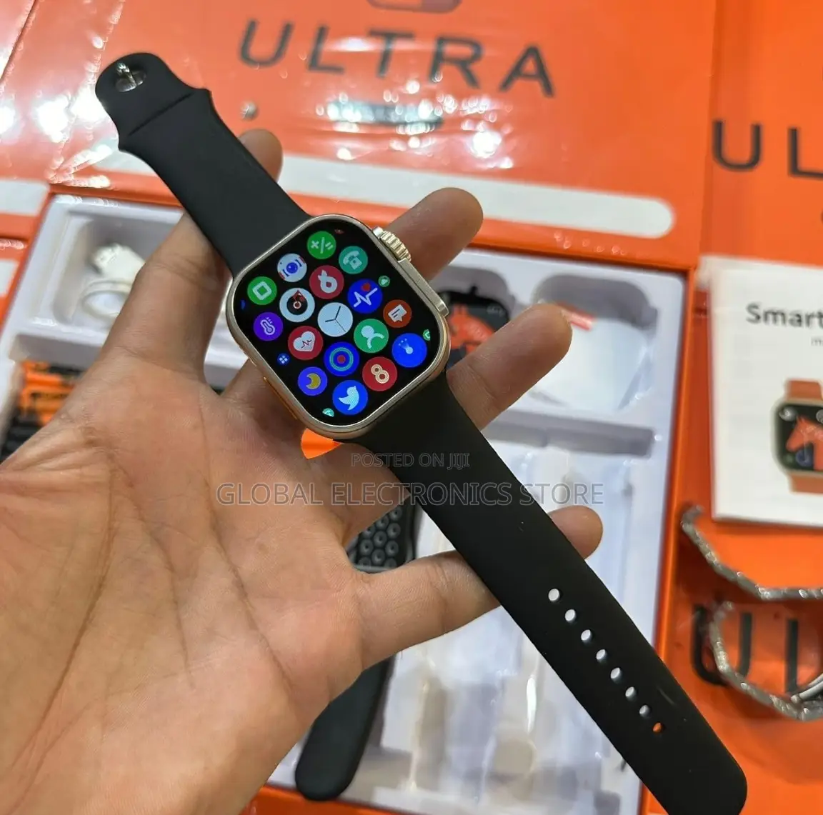 Original 7 መቀያየሪያ ማሰሪያ ያለው Series 8 Ultra ስማርት ሰዓት