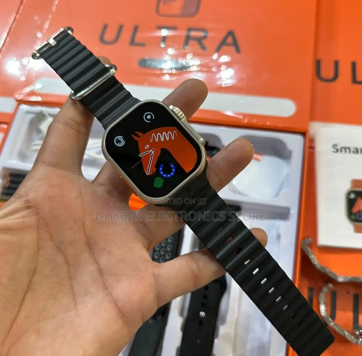 Original 7 መቀያየሪያ ማሰሪያ ያለው Series 8 Ultra ስማርት ሰዓት
