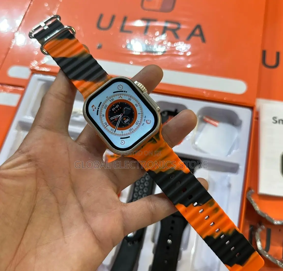 Original 7 መቀያየሪያ ማሰሪያ ያለው Series 8 Ultra ስማርት ሰዓት
