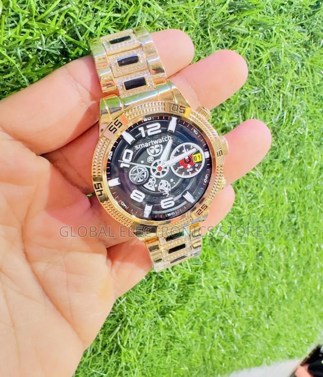 Fossil Men's 46MM Super Amoled ስማርት ሰአት