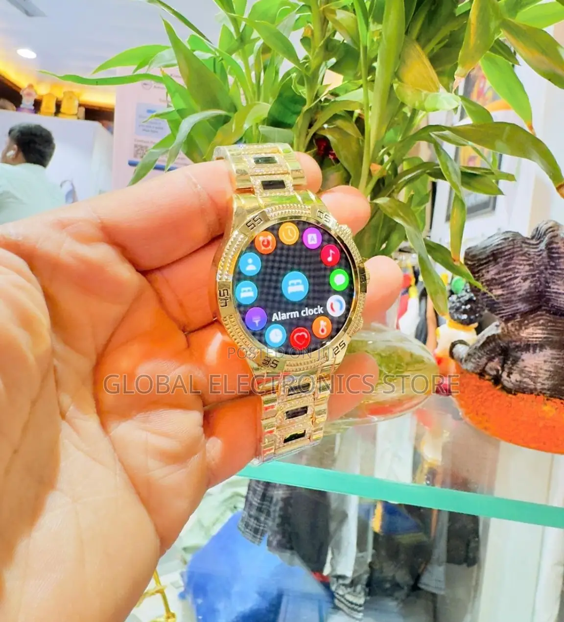 Fossil Men's 46MM Super Amoled ስማርት ሰአት