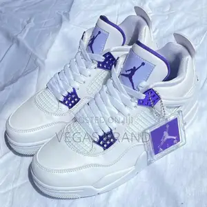 Photo - Air Jordan 4 Golden Purple Original Quality Shoes