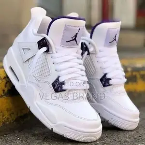 Photo - Air Jordan 4 Golden Purple Original Quality Shoes