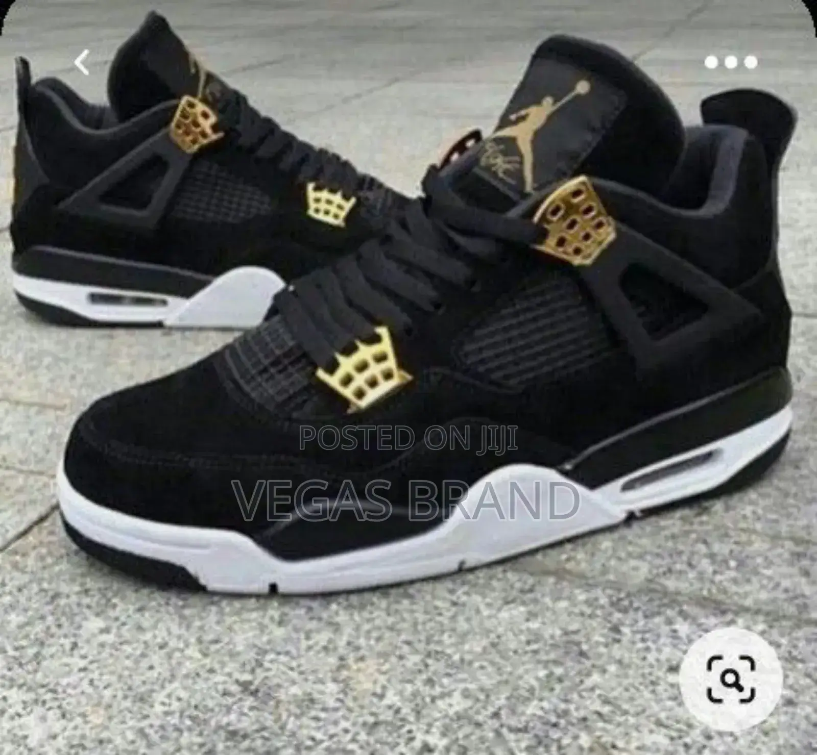 Air Jordan 4 Retro Black Golden Original Quality Shoes