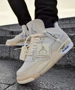 Photo - Air Jordan 4 Retro Off White Original Quality Shoes