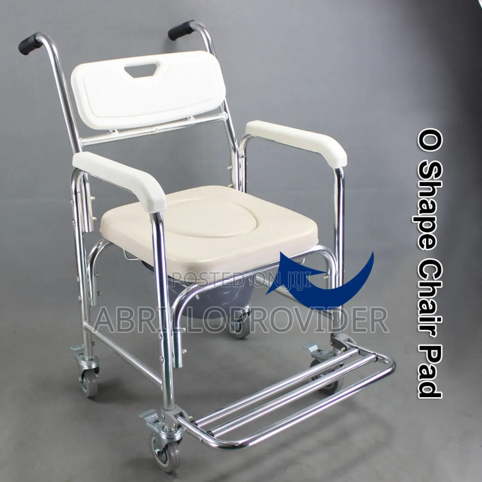 3-in-1 Mobile Chair Wheelchair Commode Toilet Chair Shower!!