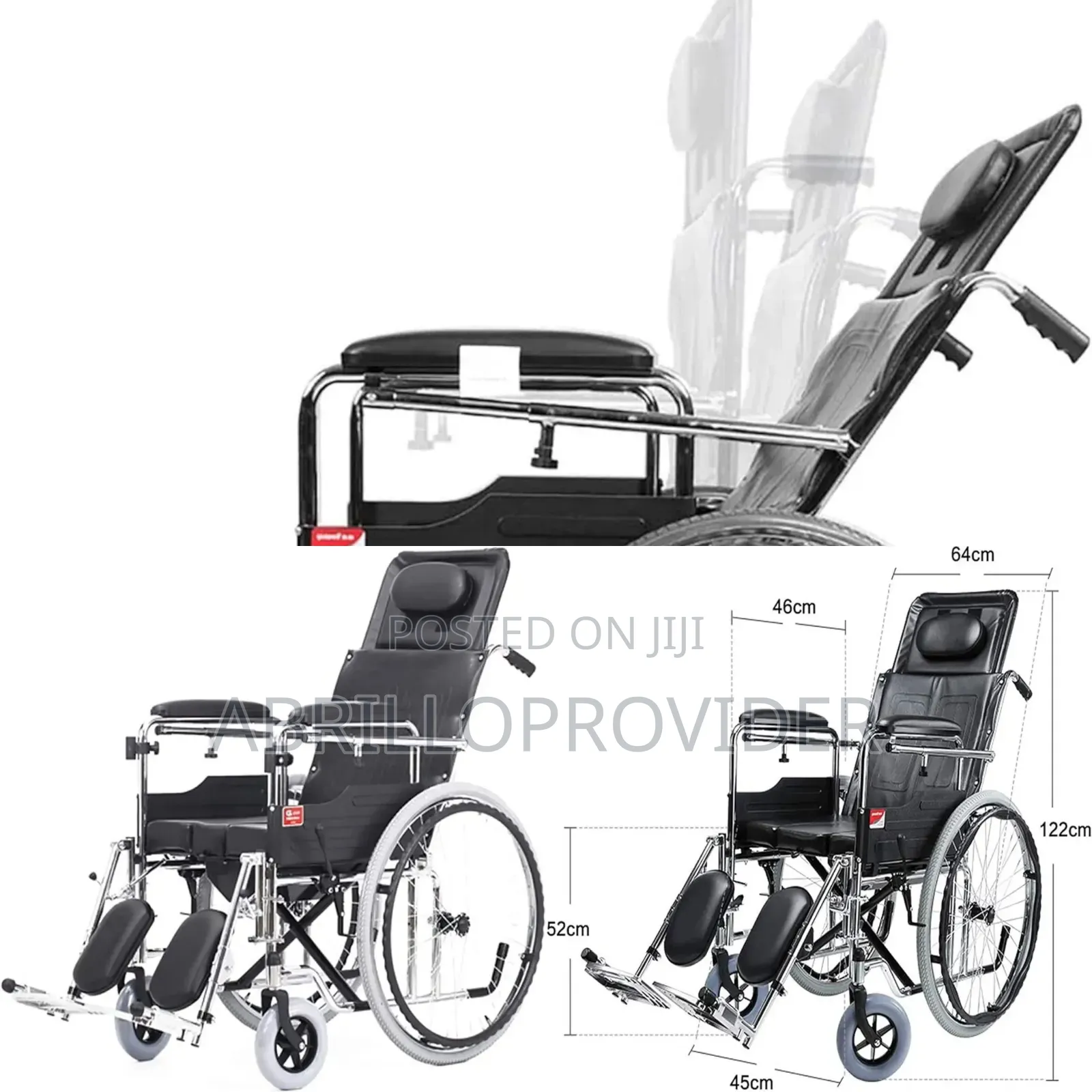 አልጋ እና ፖፖ ያላቸው ዌልቸር Wheelchair/*Wheelchair/*Wheelchair/*አዲስ