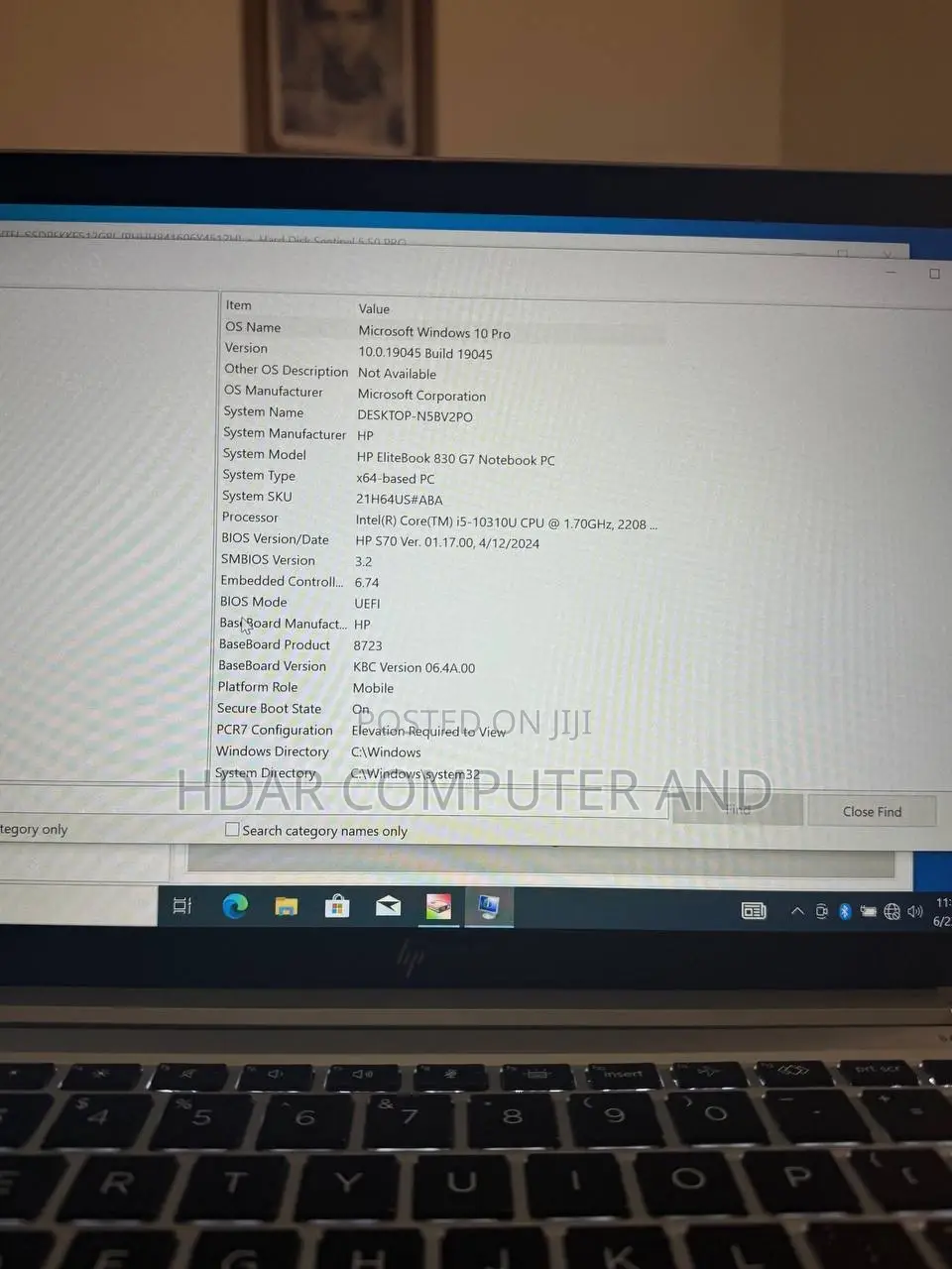 New Laptop HP EliteBook 830 G7 16GB Intel Core I5 SSD 512GB