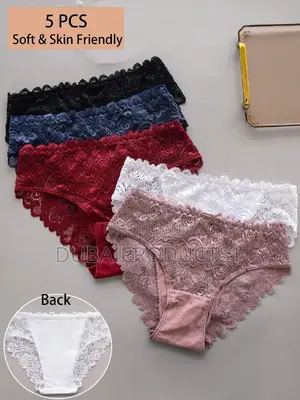 Underwear Sleepwear Basics Contrast Lace Panty Set Lingerie