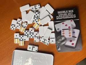Dominoes Game ዶሚኖስ Double Six Color Dot Set of 28
