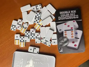 Dominoes Game ዶሚኖስ Double Six Color Dot Set of 28