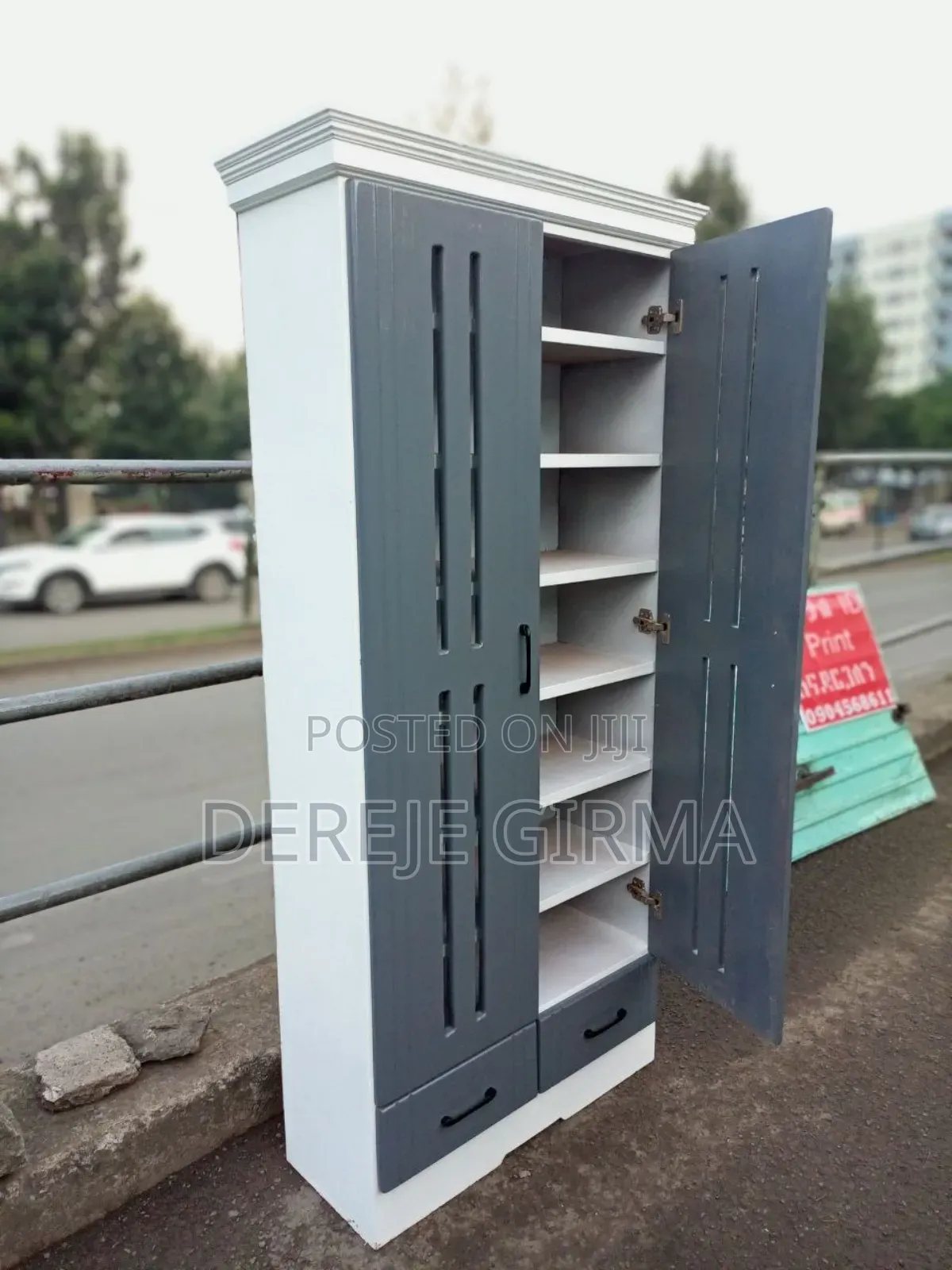 80cm የጫማ ሼልፍ