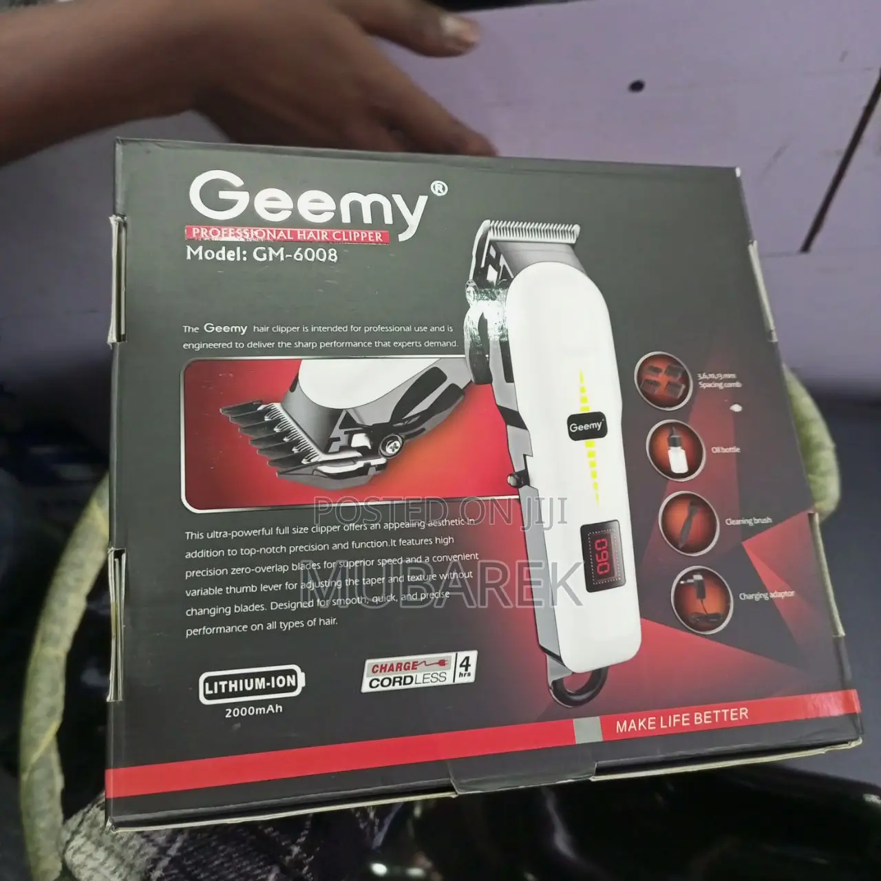 Geemy Hair Clipper, Precise Cutting, Effortless Styling