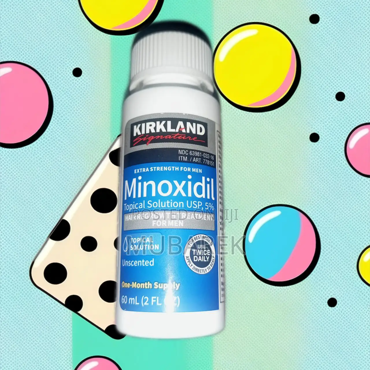 New 5% Kirkland Minoxidil Unscented Topical Solution