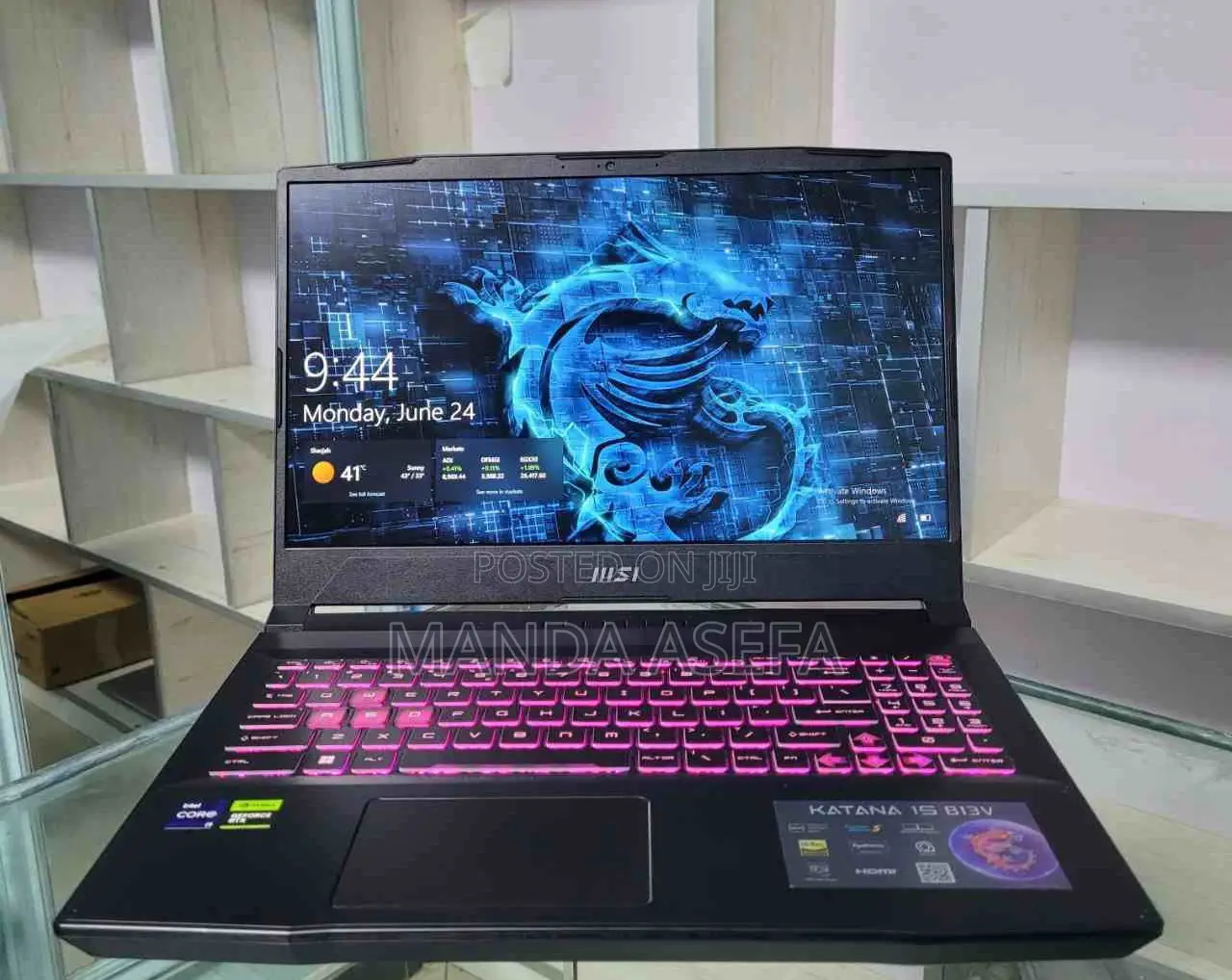 New Laptop MSI 16GB Intel Core I9 SSD 1T