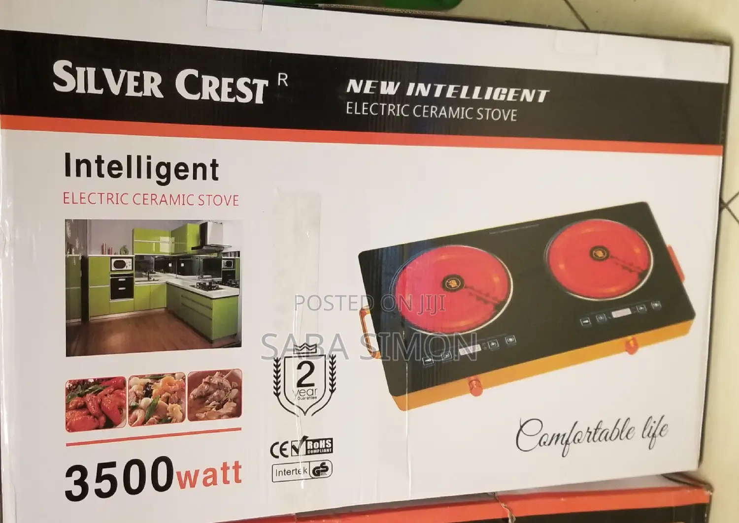 Silver Crest Touch Technology Ceramic Stove