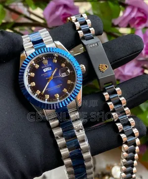 Rolex Watch With Bracelet + Luxury Watch Box