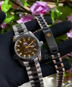 Rolex Watch With Bracelet + Luxury Watch Box