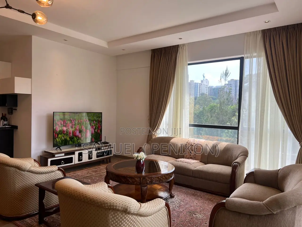 Furnished 3bdrm Apartment in Grand View Apartment, Bole for rent