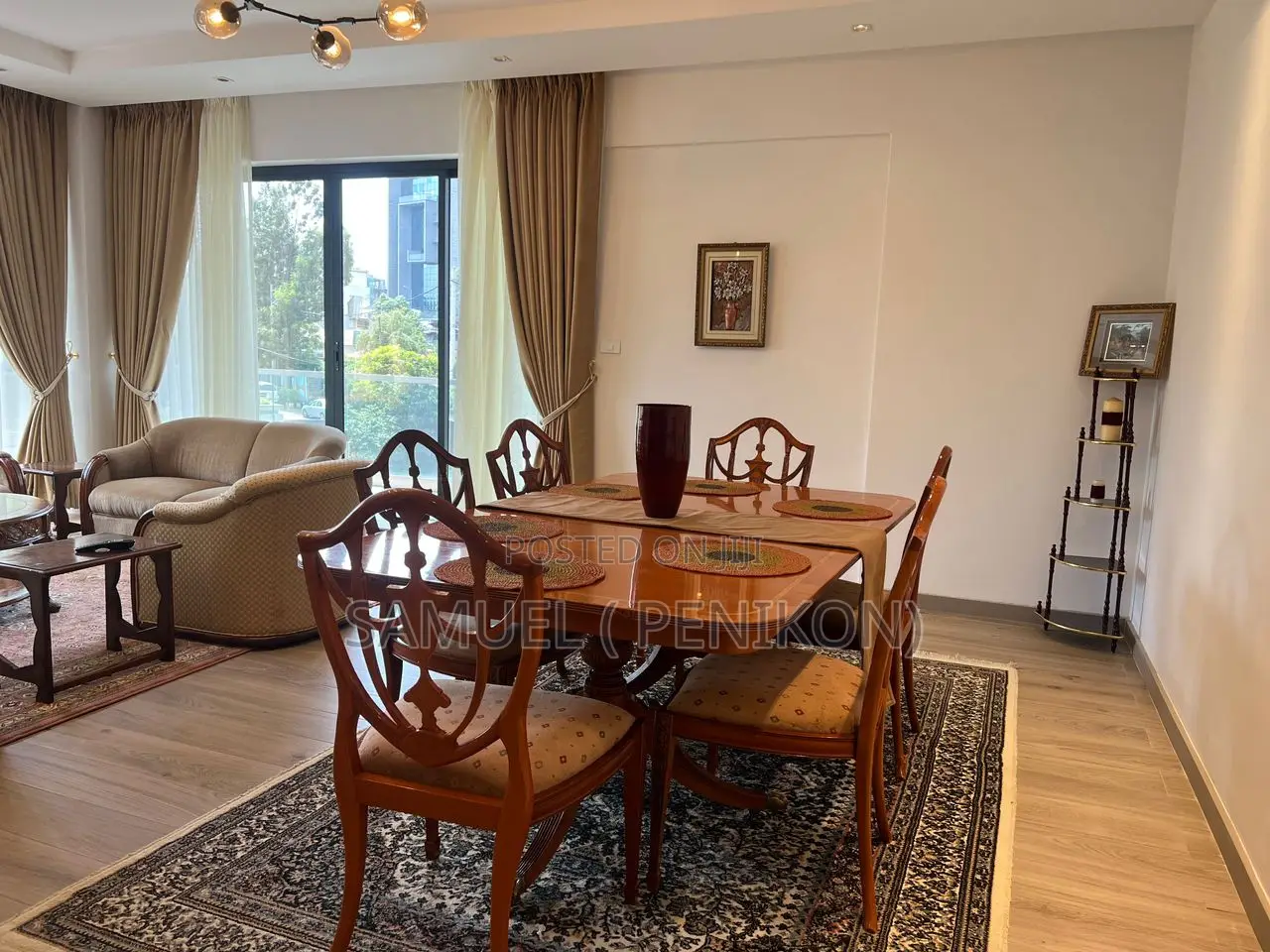 Furnished 3bdrm Apartment in Grand View Apartment, Bole for rent