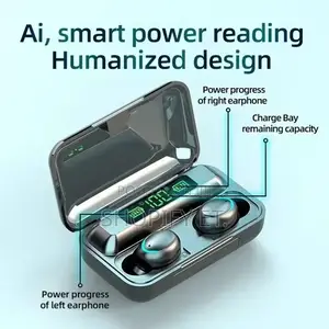 F9 Earpod ከ ፓወር ባንክ ጋር