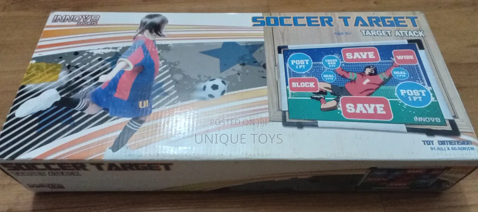 Soccer Target Set - 2 Sticky Balls, Foldable Flannel Goal