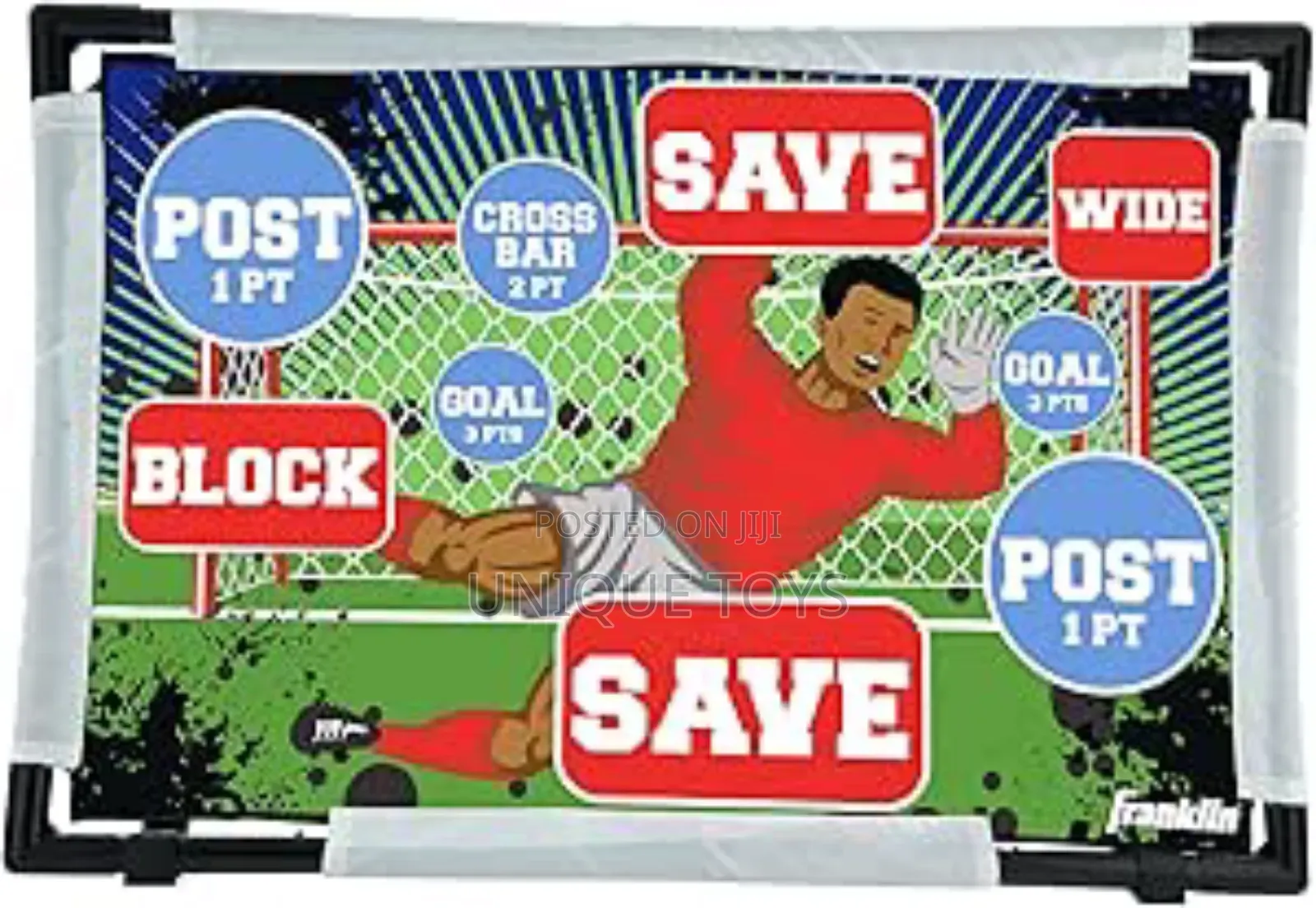 Soccer Target Set - 2 Sticky Balls, Foldable Flannel Goal