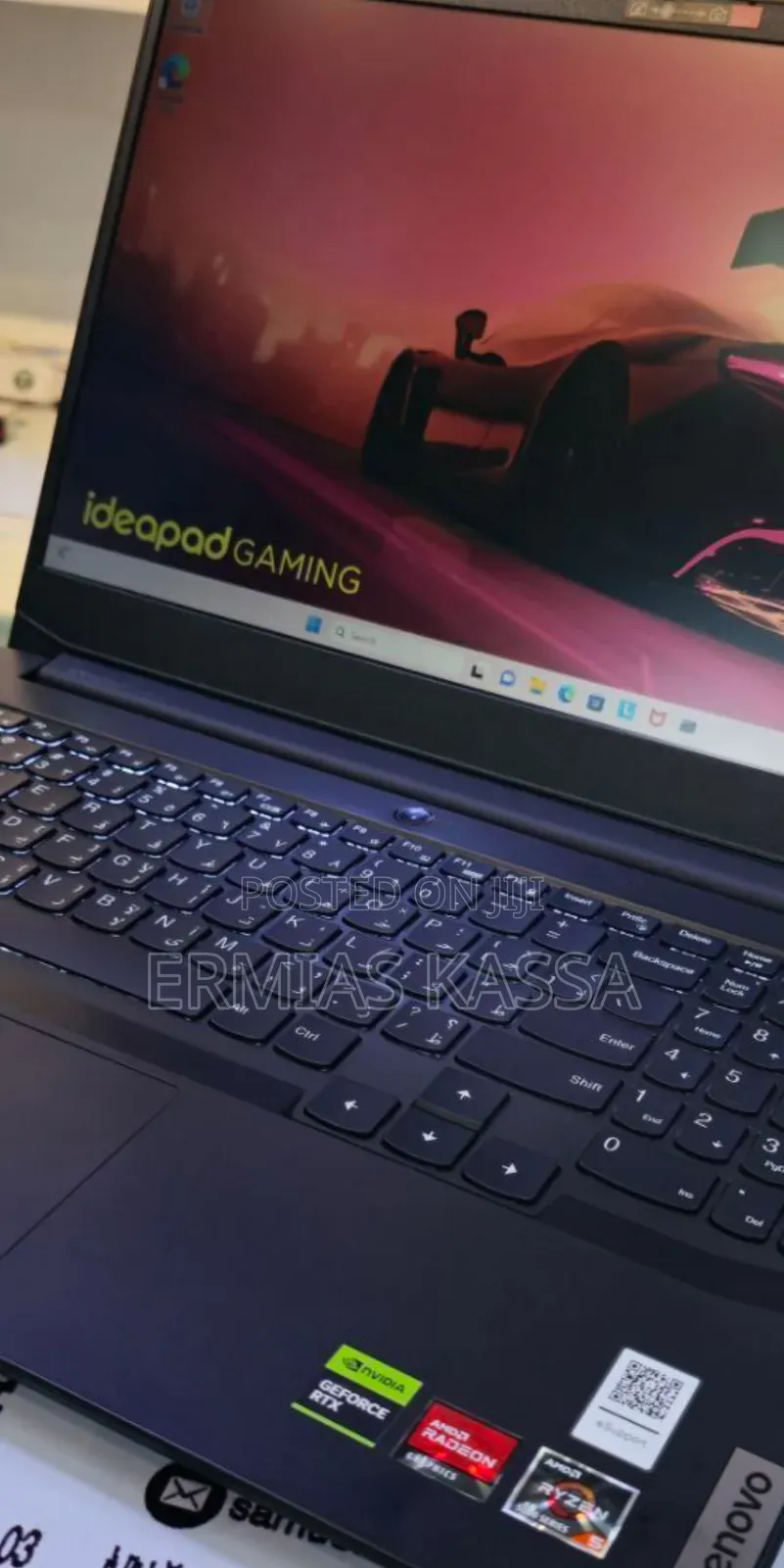 New Laptop Lenovo Ideapad Gaming 3 8GB AMD Ryzen 5 SSD 512GB