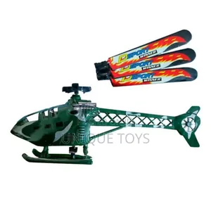 Helicopter in Blister With Rope Launcher Toy