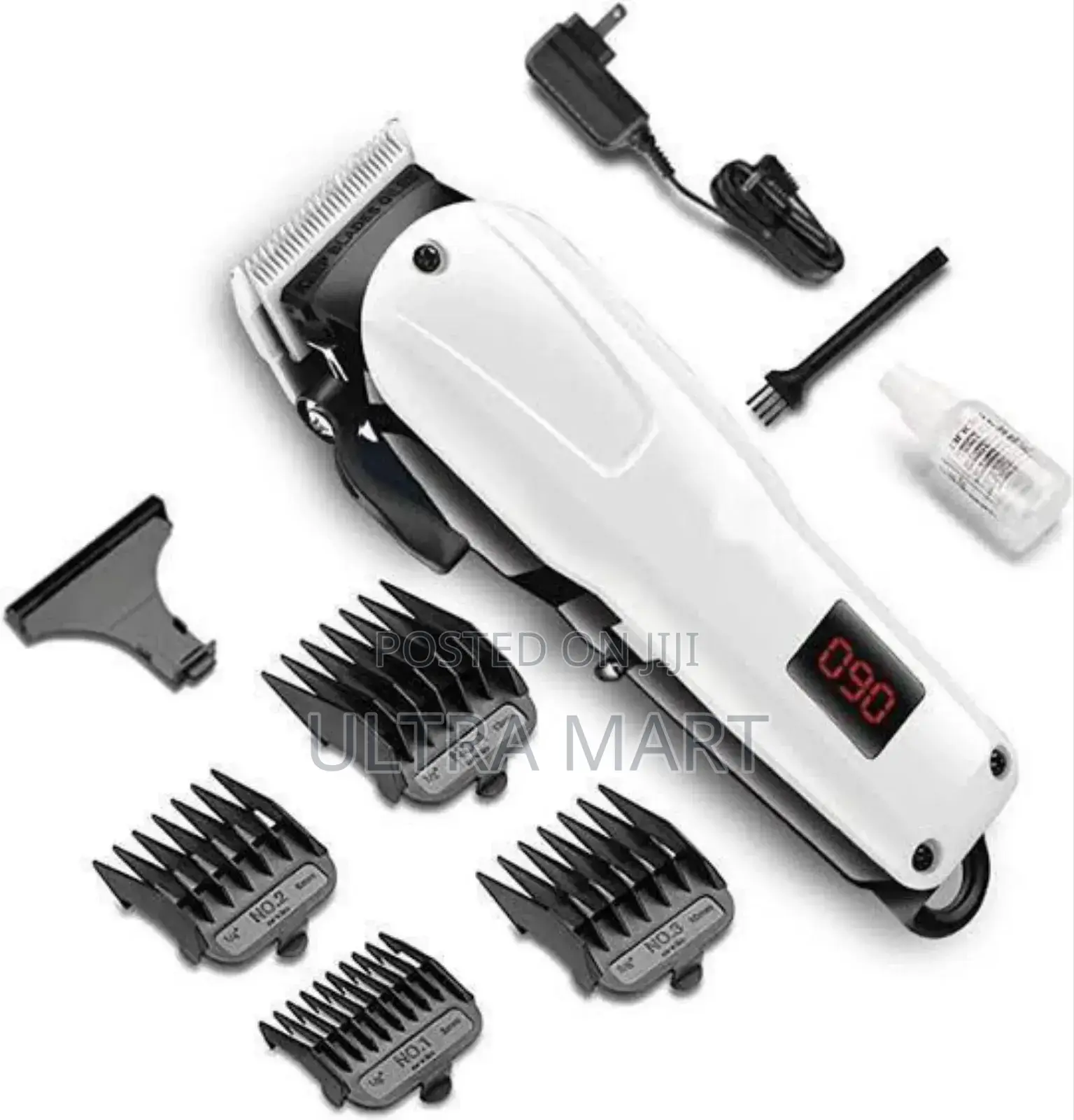 Kemei Rechargeable Hair Clipper የፀጉር መቁረጫ