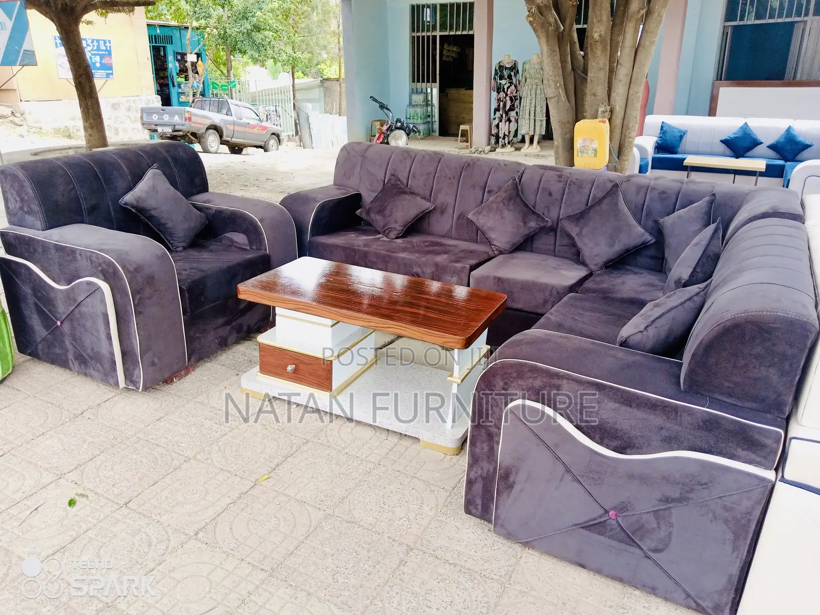 ኤልሼፕ ሶፋ በ Hd ስፖንጅ ከተለያየ የዲዛይን እና ከለር አማራጮች