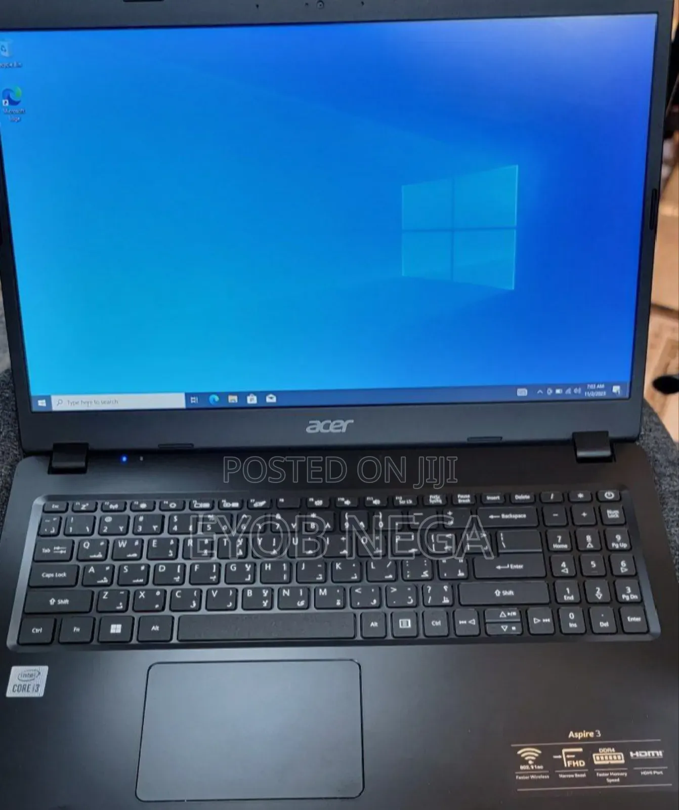 New Laptop Acer Aspire 3 4GB Intel Core I3 SSD 128GB