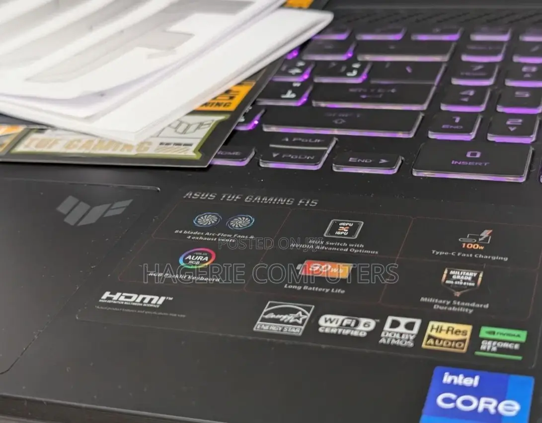 New Laptop Asus TUF Dash F15 16GB Intel Core I7 SSD 512GB
