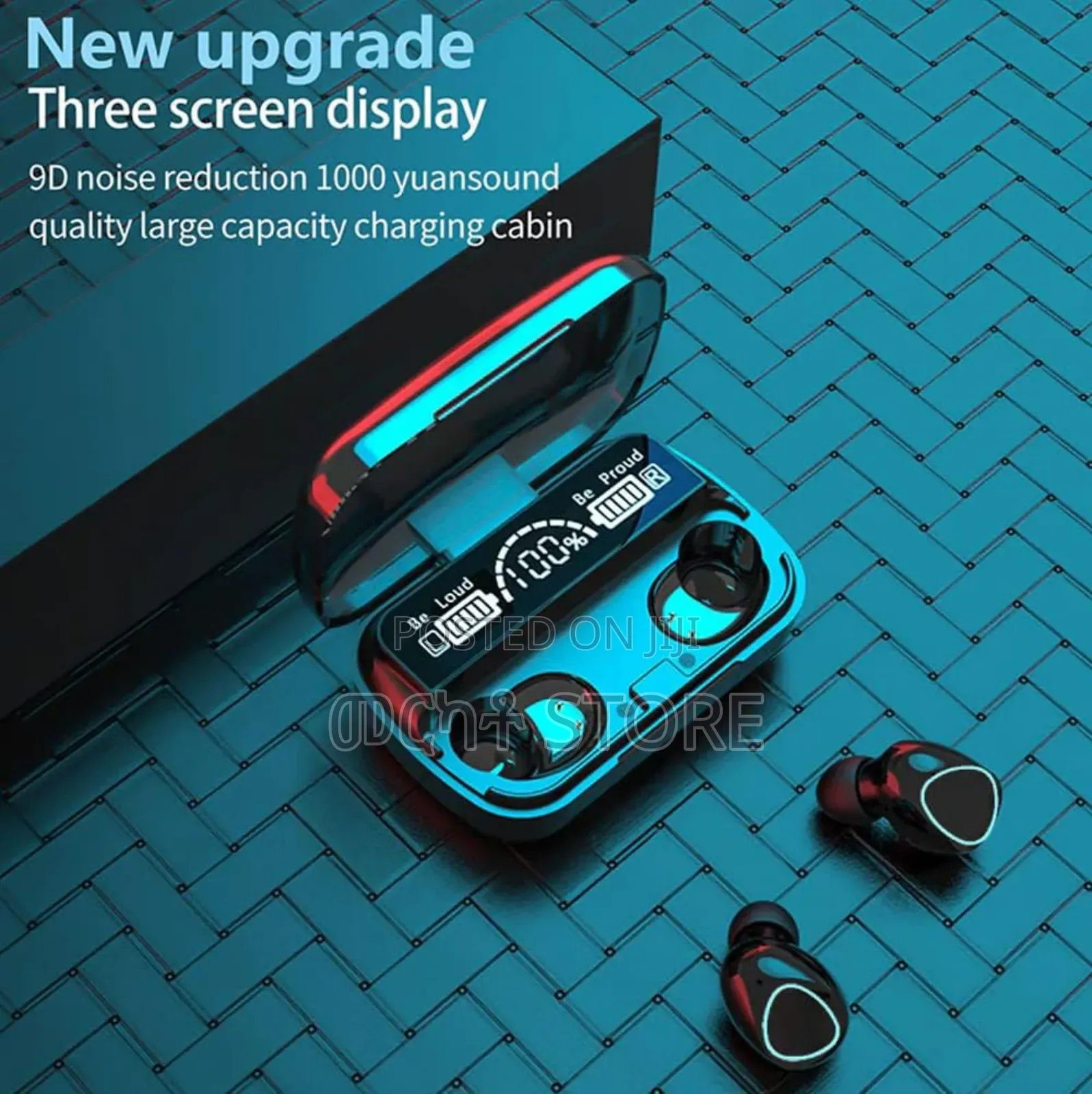 M10 Earbud With Powerbank Flashlight