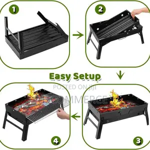 Photo - Foldable Barbecue Grill With Stand