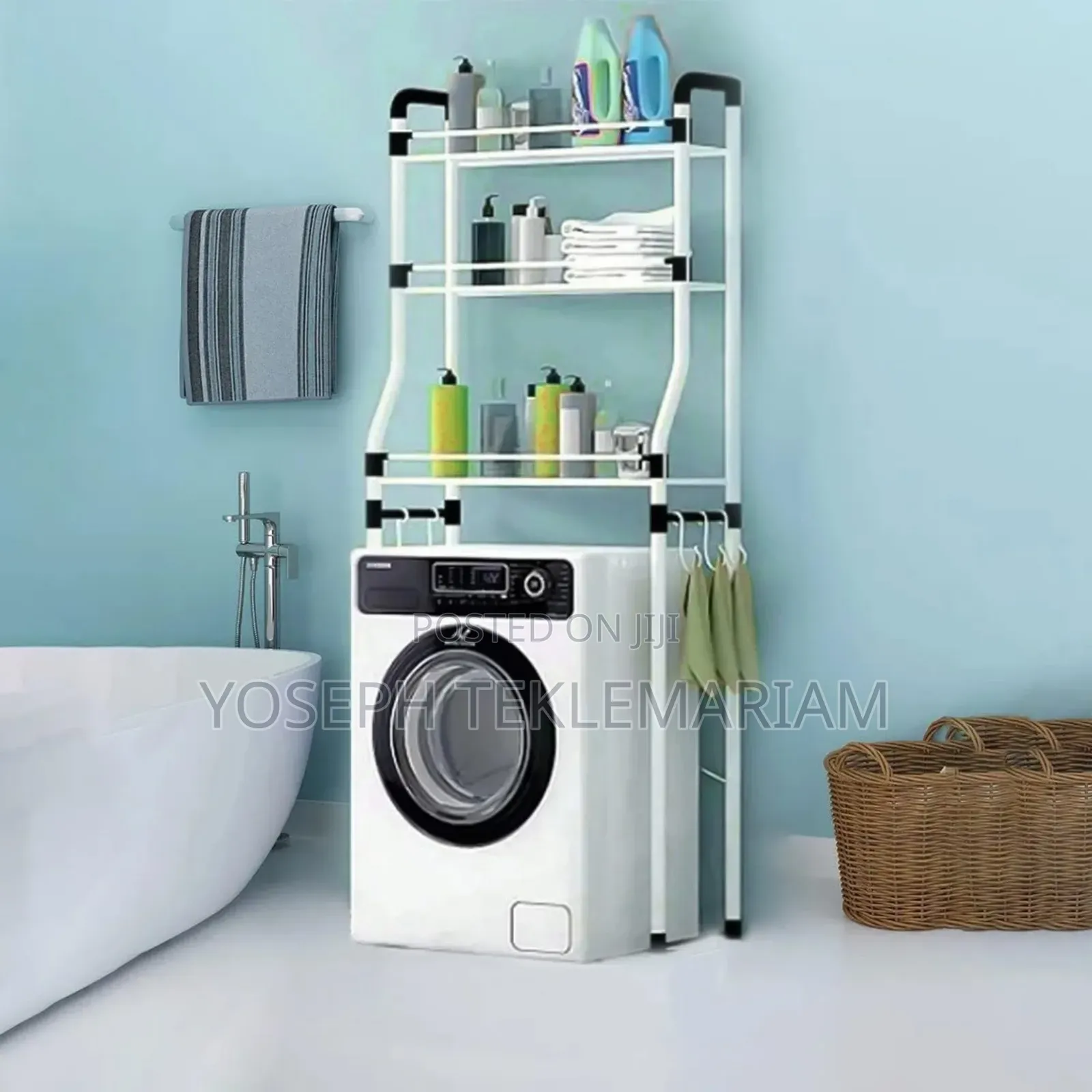 Over Bathroom And Laundry Machine Storage Rack