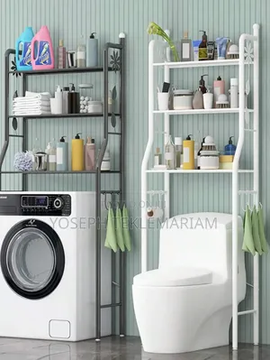 Over Bathroom And Laundry Machine Storage Rack