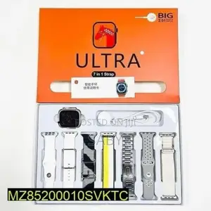 7in1 Ultra Smart Watch With 7 Straps –