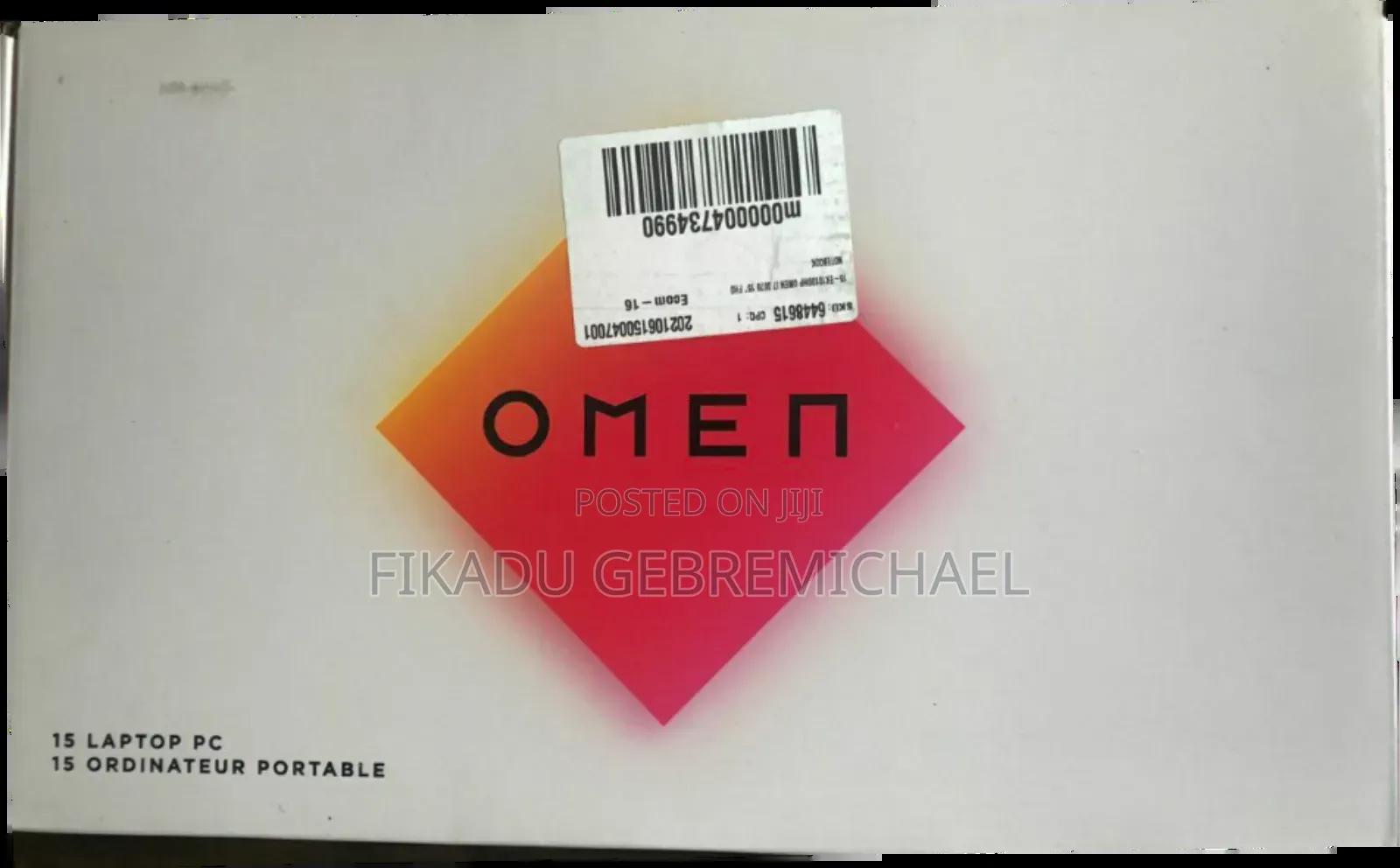 New Laptop HP Omen 15 16GB AMD A10 SSD 512GB