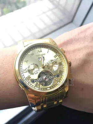 Tevise Full Golden Luxury Watch