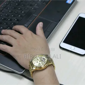 Tevise Full Golden Luxury Watch